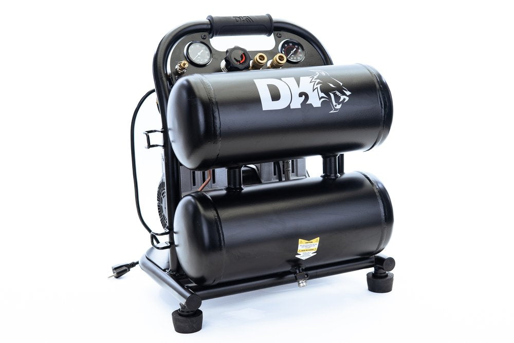 DK2 AC04G 1 HP 120V 4 Gallon 125 PSI Portable Air Compressor for Home Garage, Workshop & DIY Projects - New