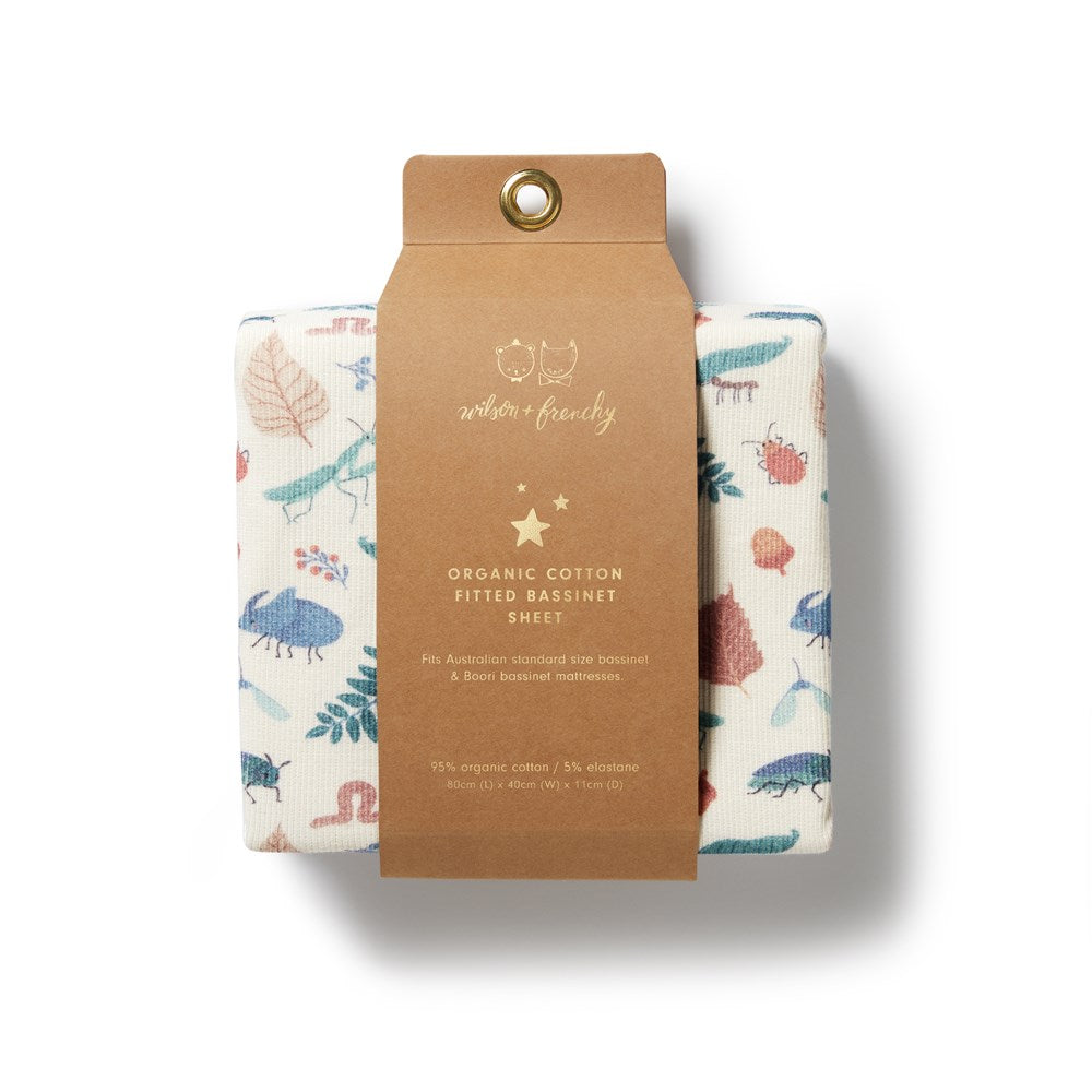 Organic Cotton Bassinet Sheet for Baby Crib - Soft, Breathable & Hypoallergenic - Perfect for Nursery, Travel & Everyday Use