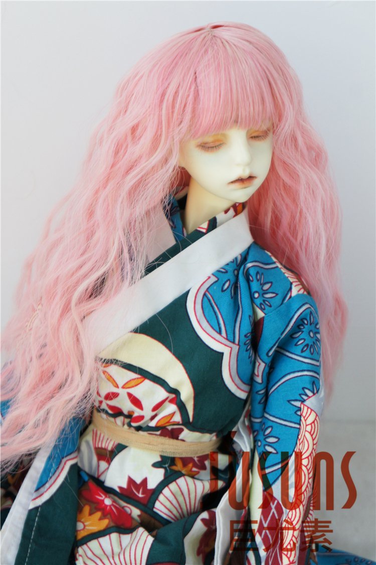 Pink Soft Sobazu Doll Wigs 8-9inch for BJD & Resin Dolls - Party & Cosplay