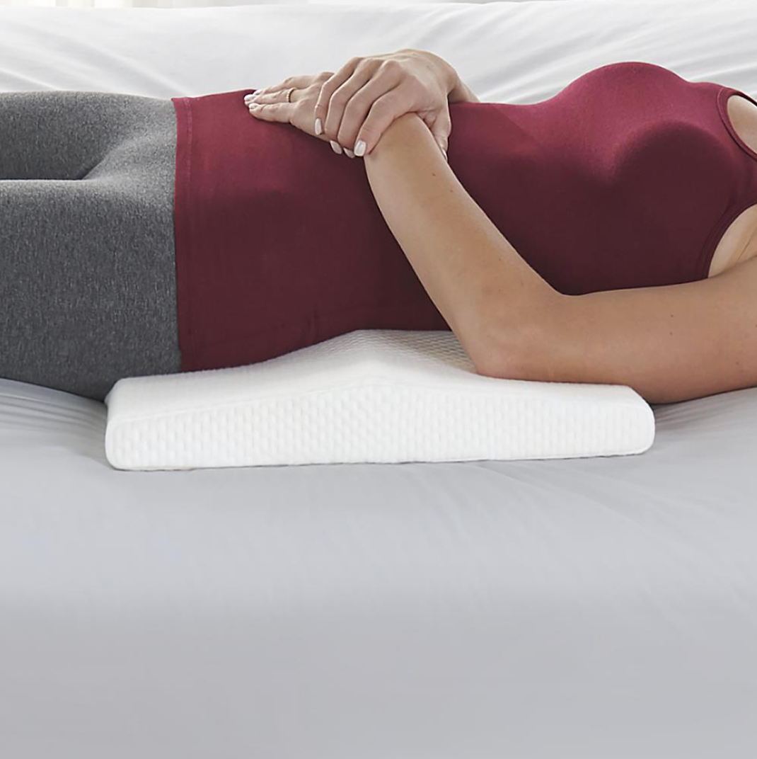 Orthopedic Lumbar Wedge Pillow for Back Pain Relief - Memory Foam Support Cushion for Office Chair, Car Seat, and Home Use