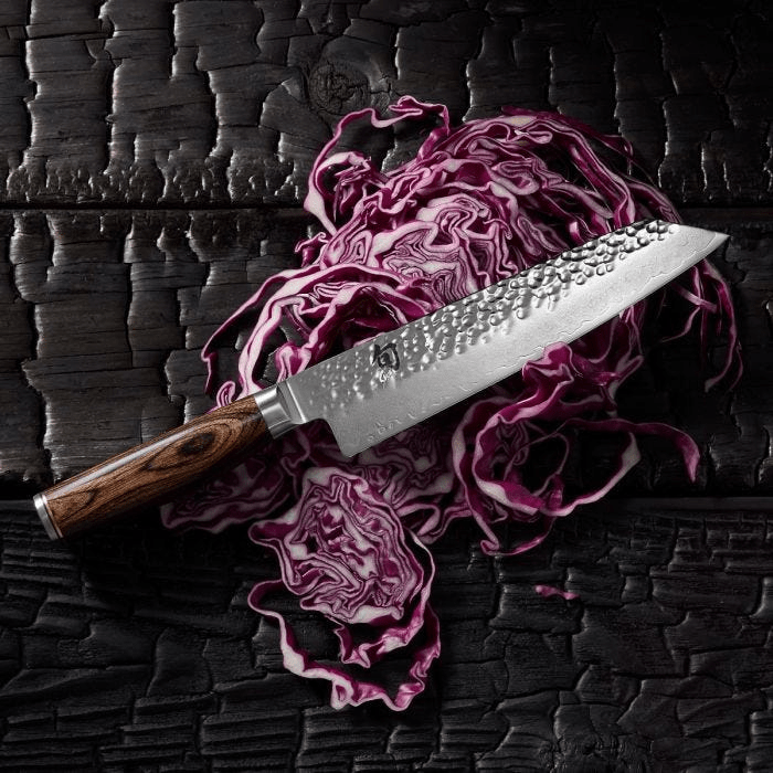 Shun Premier 8-Inch Kiritsuke Japanese Chef Knife - High-Carbon Stainless Steel Blade for Precision Slicing & Sushi Preparation - Perfect for Professional Chefs & Home Cooking Enthusiasts