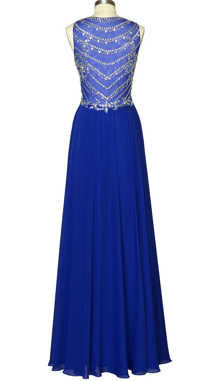 Elegant Beaded Chiffon Long Prom Dresses for Women - Formal Evening Gowns for Homecoming, Wedding, and Special Occasions