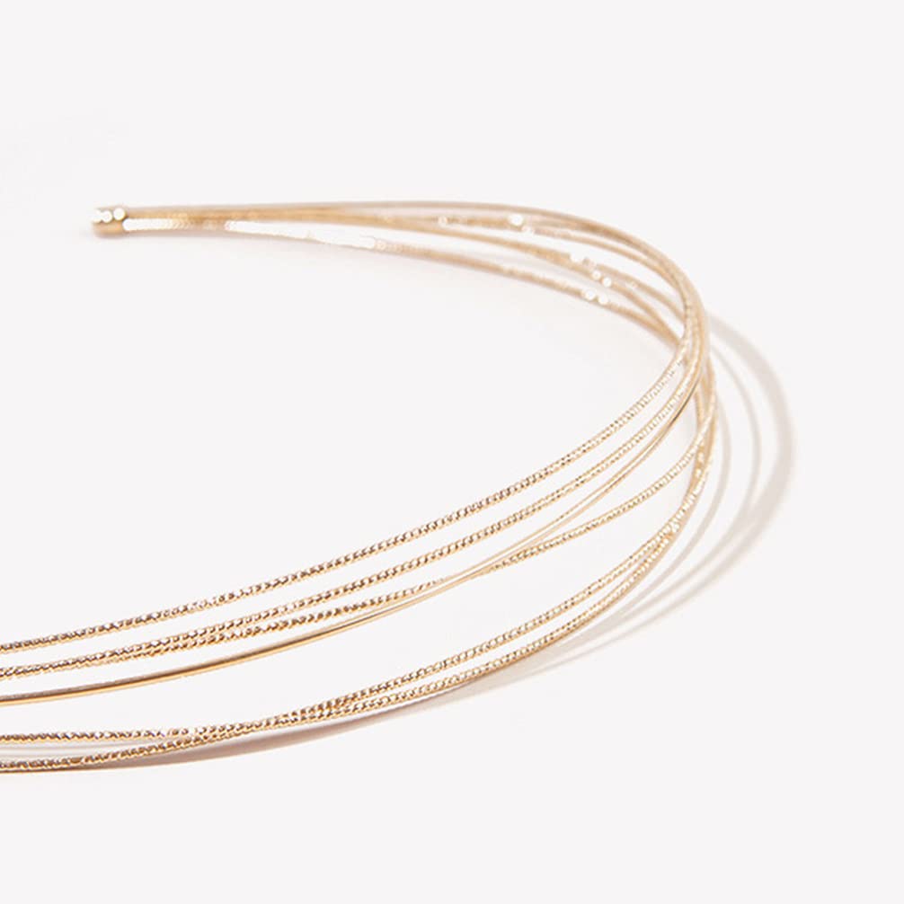 Elegant Metal Wire Headbands for Women - Minimalist Hair Hoops & Wedding Hair Accessories | Fashionable Headpieces for Girls, Brides & Everyday Wear