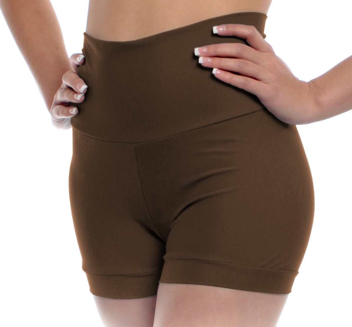 Women's High Waisted Dance Shorts - Breathable Ballet & Yoga Workout Shorts for Adults - Perfect for Dance Classes, Yoga, Gym & Performance