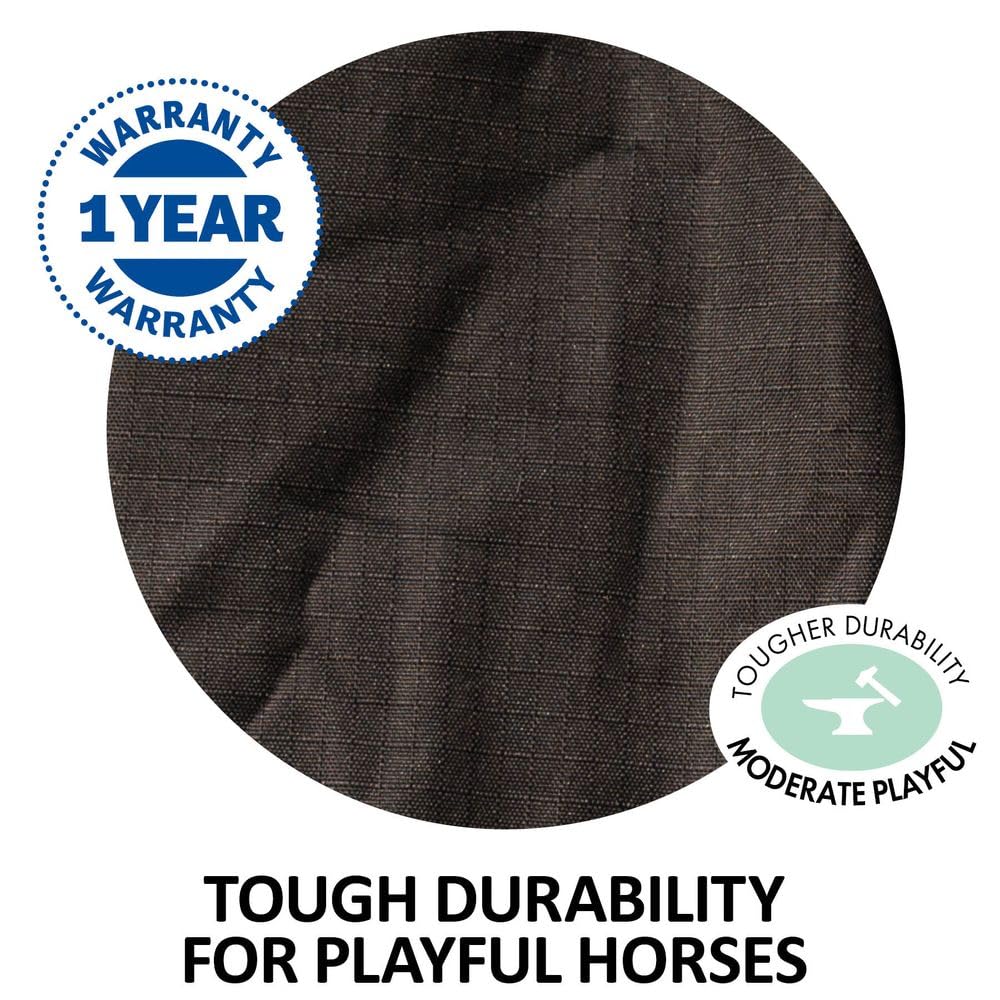 Blizzard II Horse Turnout Blanket - Waterproof Winter Horse Blanket with Attached Neck & European Surcingle Design | Ideal for Cold Weather Riding, Stable Use & Outdoor Turnout