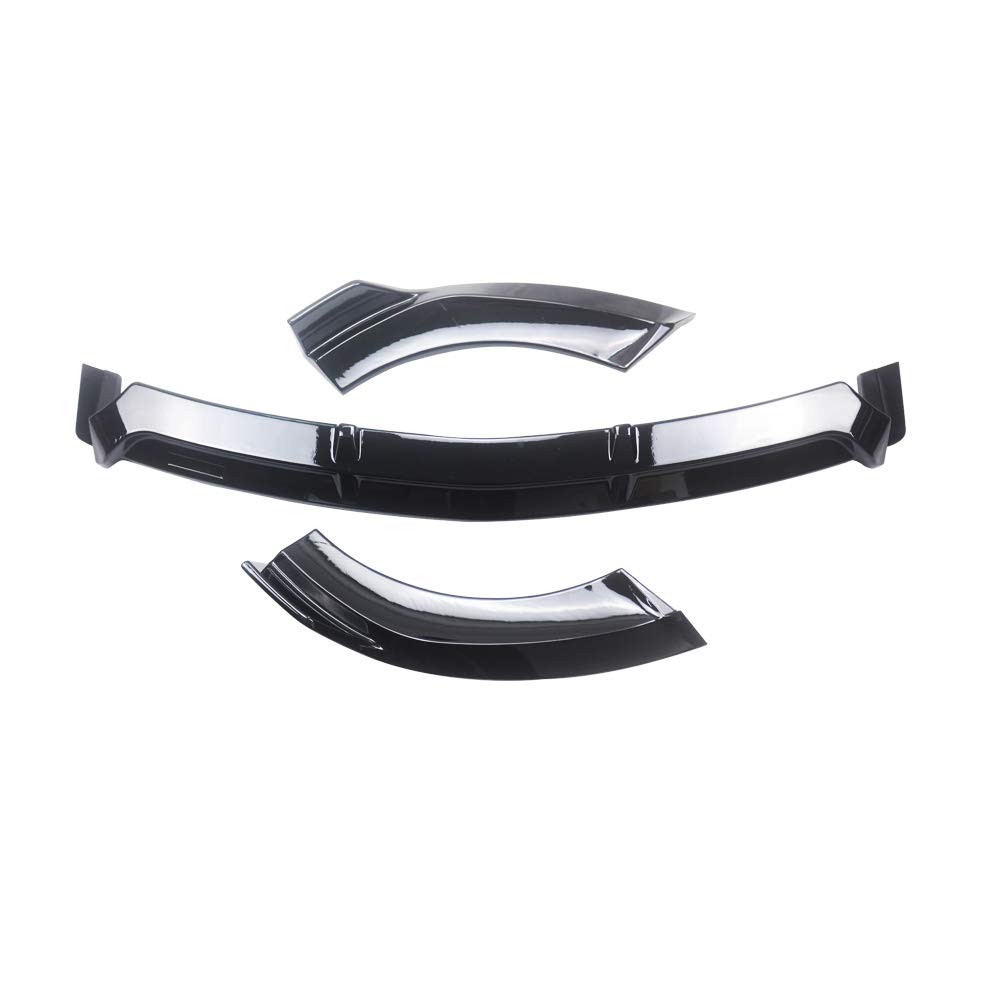 YOUNGERCAR ABS Gloss Black Front Bumper Lip Spoiler for 2016-2019 Mercedes-Benz W213 E-Class Sport Models - 3 Piece B Style Aerodynamic Kit | Enhances Appearance & Performance for Street Racing & Car Shows