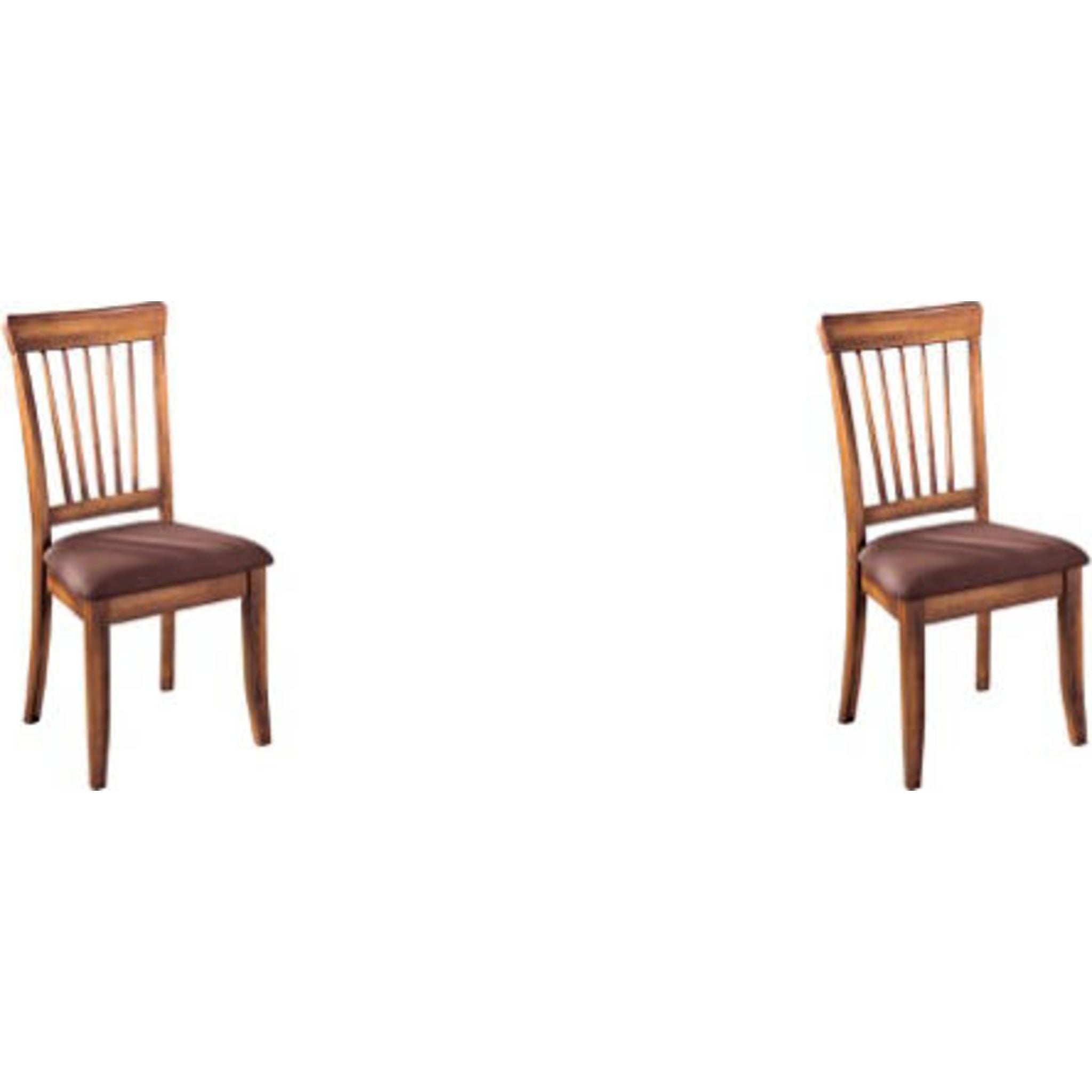Berringer Side Chair - Rustic Brown Wooden Dining Chair with Sturdy Frame (D199 01) - Perfect for Kitchen, Dining Room, and Office Use