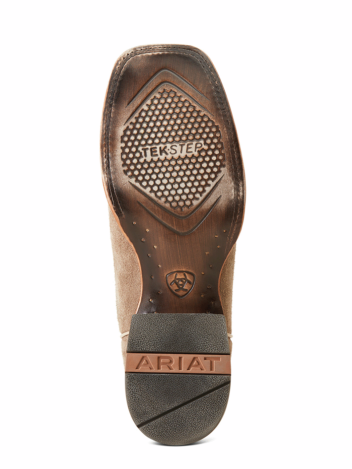 Ariat Men's Circuit Rockridge Western Boot - Smokey Roughout Leather Cowboy Boots for Riding, Work & Outdoor Activities