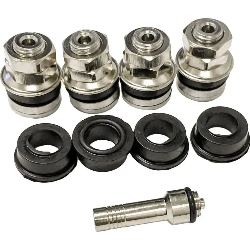 AA Flush Mount Chrome Valves (Set of 4) - High Quality Bathroom Sink Faucet Valves for Easy Installation & Leak Prevention | Perfect for Home Renovation & Plumbing Repair Projects