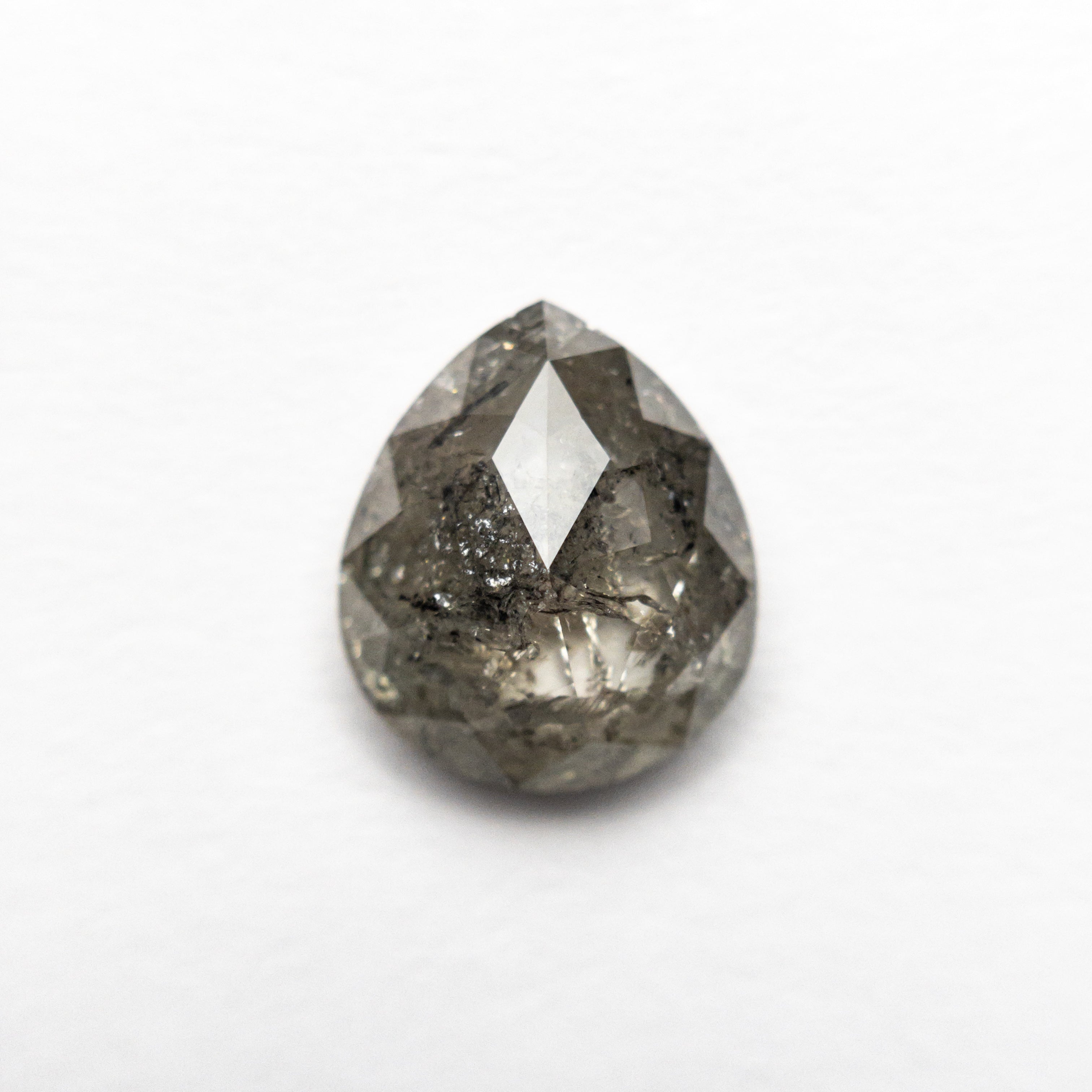 1.81ct Pear Rose Cut Loose Gemstone - 8.76x7.49x3.75mm Natural Rose Quartz for Jewelry Making, Engagement Rings & Unique Gifts