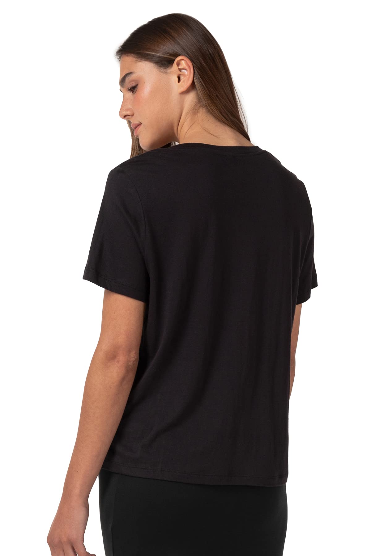 Pure & Simple Women's Short Sleeve V-Neck T-Shirt - Soft Cotton Casual Tee for Everyday Wear | Perfect for Work, Gym & Weekend Outfits