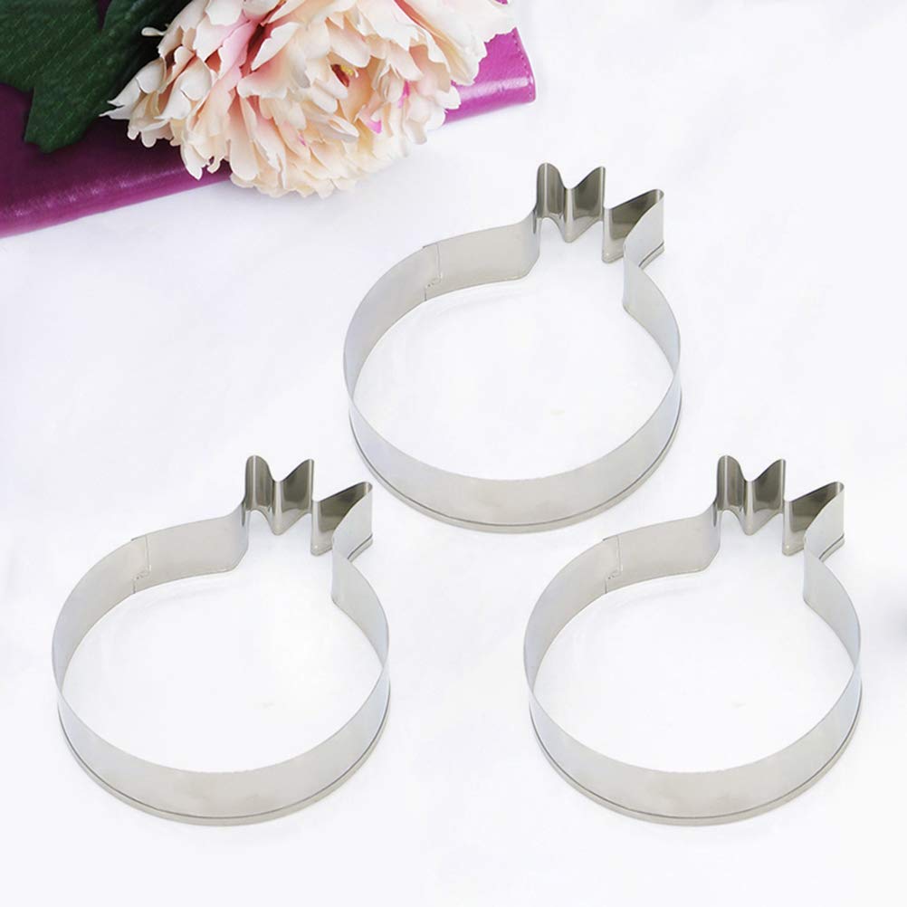 3 Pcs Stainless Steel Cake Baking Molds - Durable Dessert & Fondant Molds for Cupcakes, Cakes, Pastries - Perfect for Home Baking, Parties, and Professional Use