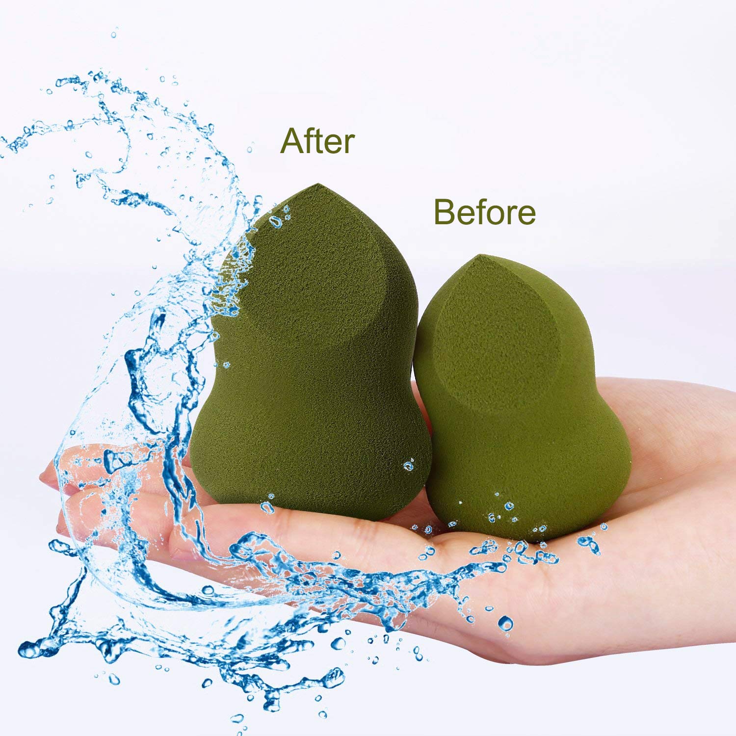 Premium Beauty Blender Sponges Set - 3 Pack Makeup Sponge Blenders for Flawless Foundation & Concealer Application - Ideal for Liquid, Cream & Powder Cosmetics