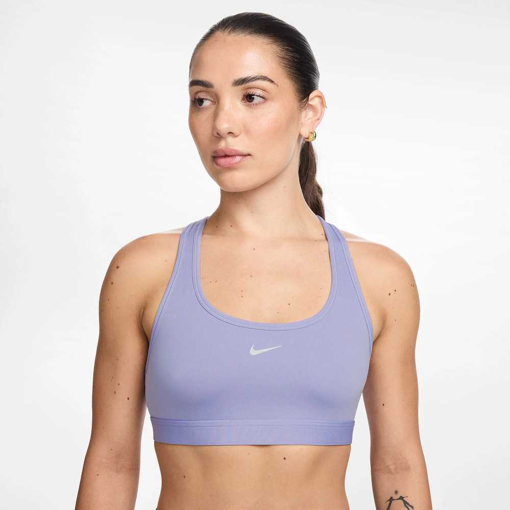 Nike Women's Light Support Sports Bra with Swoosh Logo - Perfect for Yoga, Running & Gym Workouts