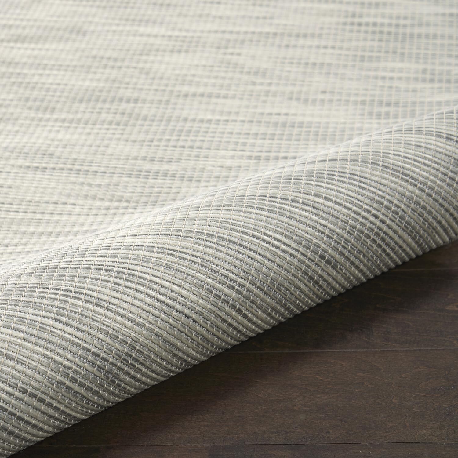 Nourison Positano 10' x 14' Indoor/Outdoor Area Rug - Light Grey, Easy to Clean, Non-Shedding | Perfect for Bedroom, Living Room, Dining Room, Backyard, Deck & Patio | Durable & Stylish Home Decor