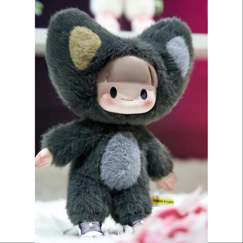 Adou Yummy Plush Series Secret Hazelnut Coffee Bean Stuffed Animal (1/144 Scale) - Perfect for Collectors, Gift Giving & Coffee Lover Decor