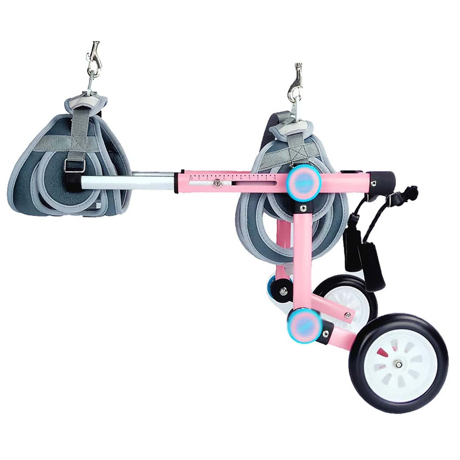 Adjustable Dog Wheelchair for Hind Legs - Foldable Pet Mobility Aid for Small Dogs with Paralysis - Helps Recover Mobility for Walking, Running & Outdoor Activities