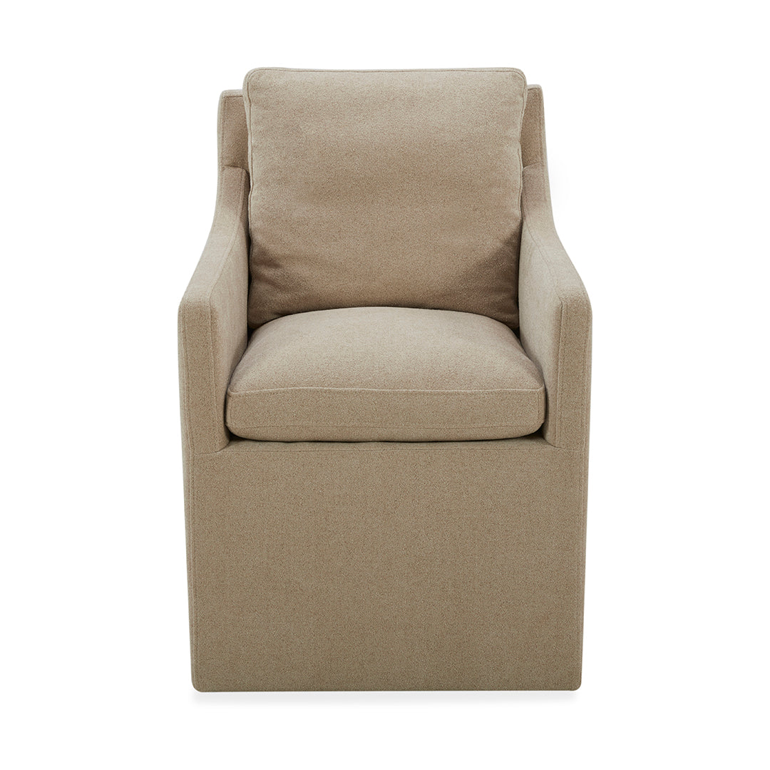 Premium Upholstered Dining Arm Chair - Comfortable Modern Accent Chair for Kitchen, Dining Room & Home Office - Elegant Seating Solution for Family Meals & Entertaining