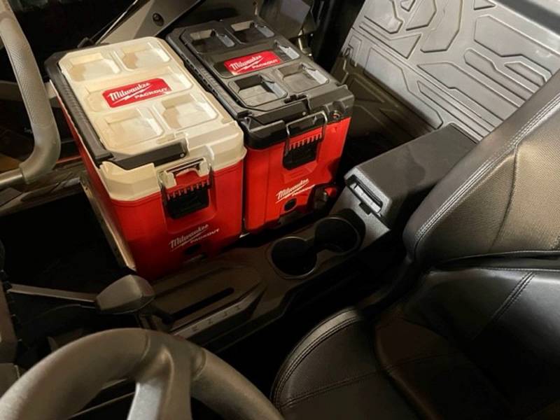 Milwaukee Pack Out Rack for Polaris RZR PRO XP & Turbo R - Replacement Passenger Seat Organizer | Off-Road Storage Solution for Tools & Gear