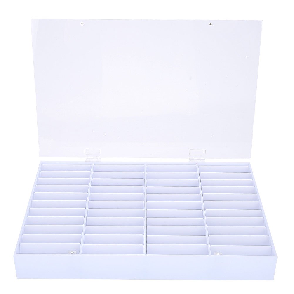Clear Empty Nail Tips Storage Box - Organizer for Nail Art Decorations & Fake Nail Display Case | Perfect for Salon, Home Manicure & Nail Art Business