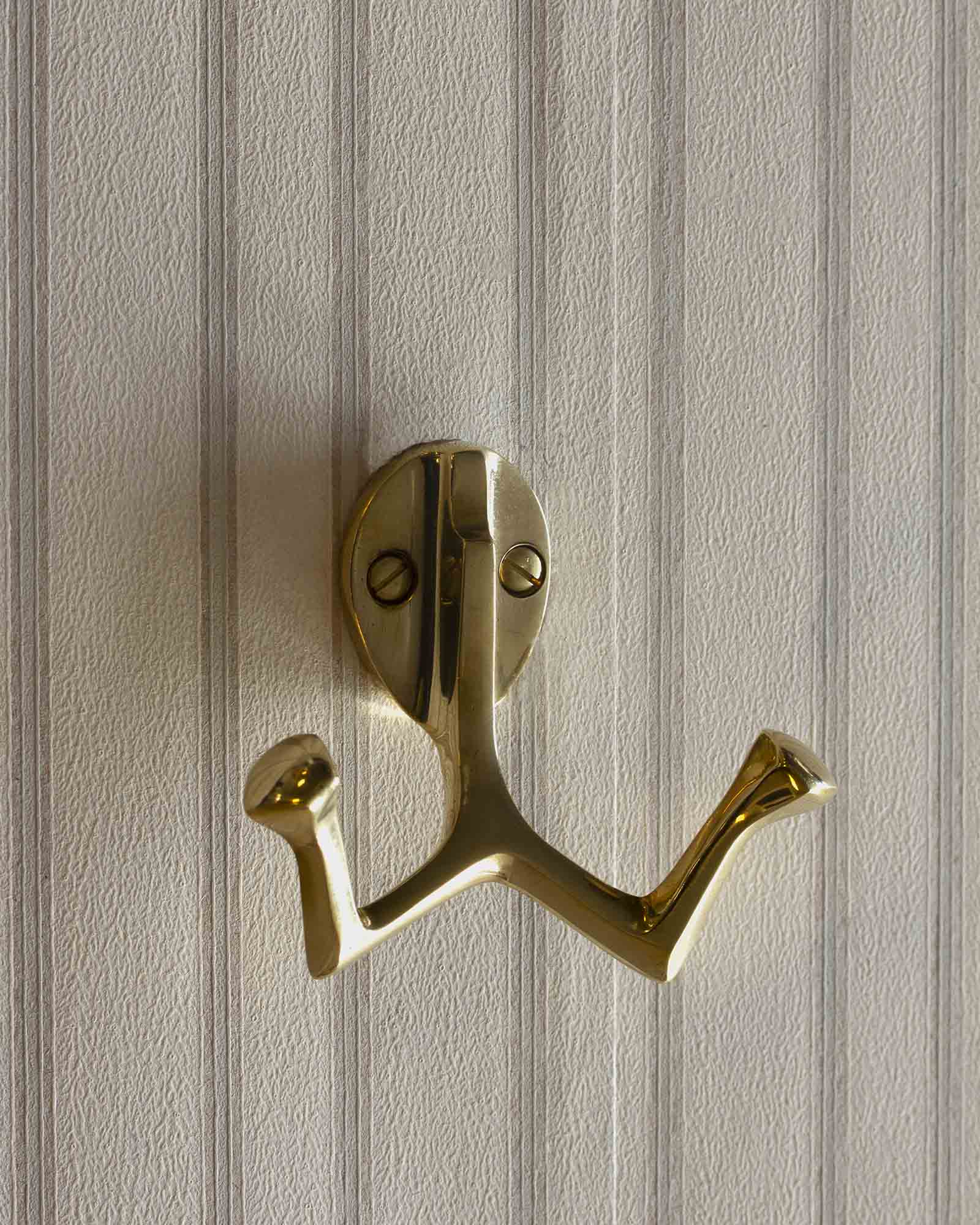 Double Hook Brass Youth II - Heavy Duty Hanging Hooks for Backpacks, Keys, and Outdoor Gear - Perfect for Dorm Rooms, Lockers, and Camping