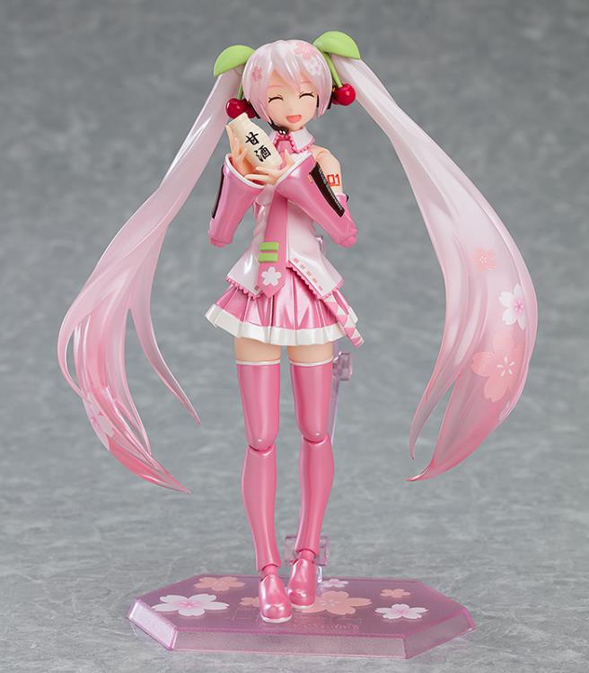 Figma #EX 061 Sakura Miku Vocaloid Anime Figure - Collectible Japanese Anime Character Model for Display & Cosplay