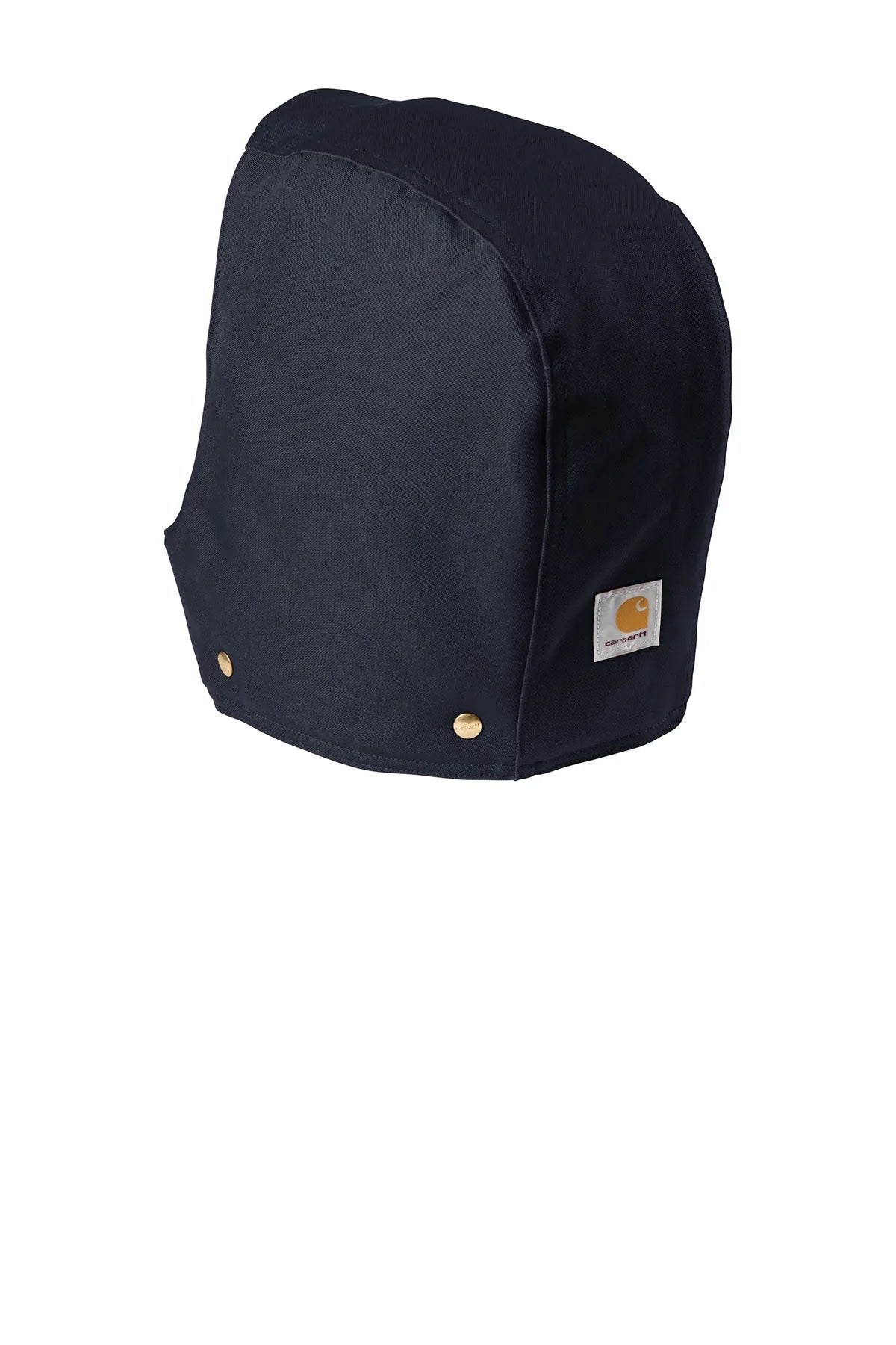 Carhartt Men's Firm Duck Active Jacket with Hood - Dark Navy - Durable Workwear for Outdoor & Construction Use