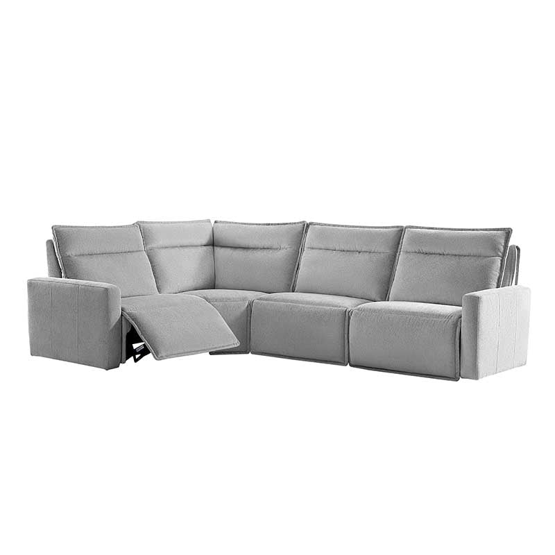 Essentia Power Reclining Corner Sofa - Easy Care Fabric Sectional Couch with USB Charging for Living Room, Home Theater & Family Room Comfort