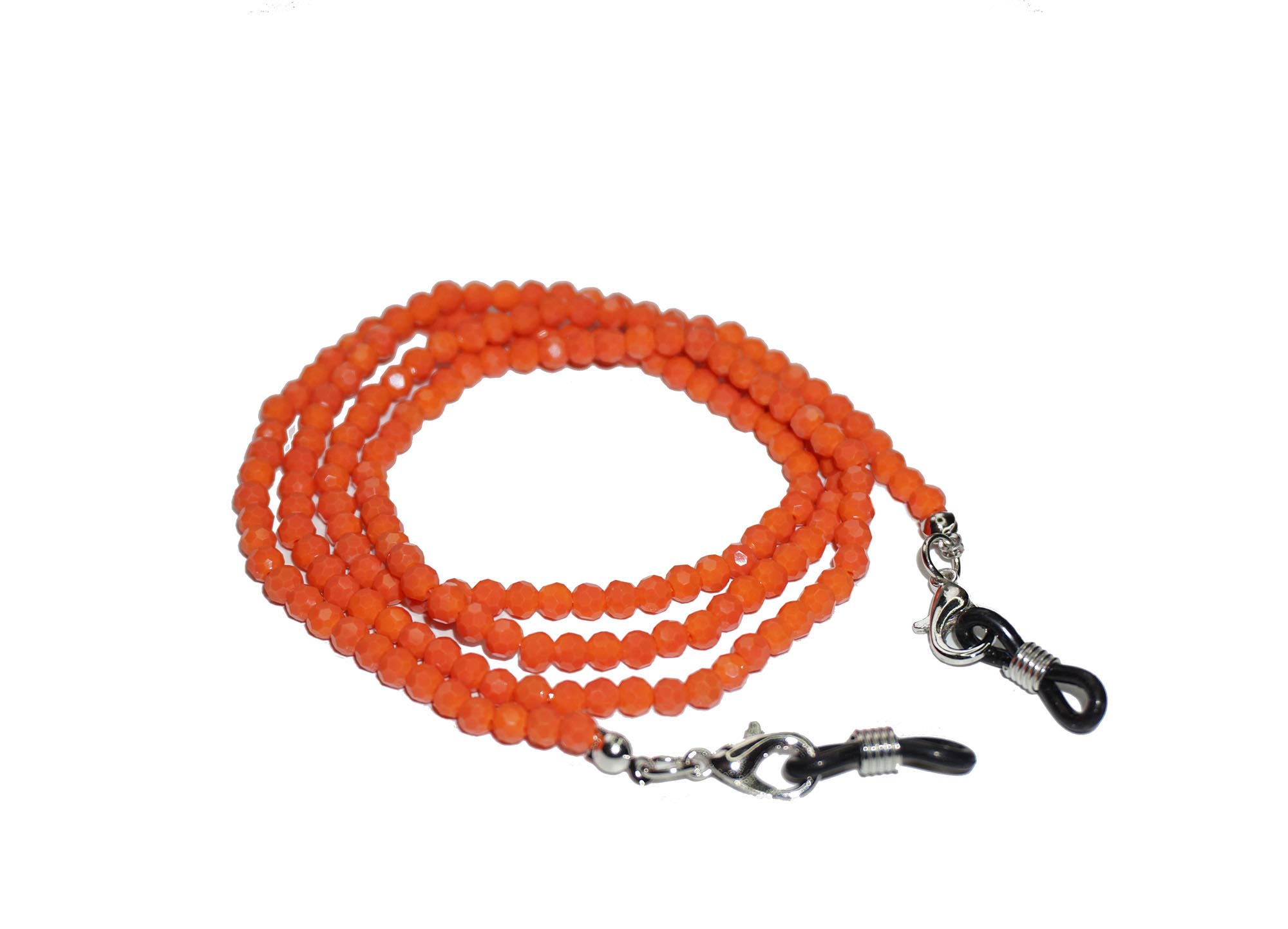 Elegant Beaded Eyeglass Chain for Women - Crystal Glass Beads Glasses Holder, Sunglasses Lanyard & Face Mask Strap - Perfect for Reading, Driving, and Outdoor Activities