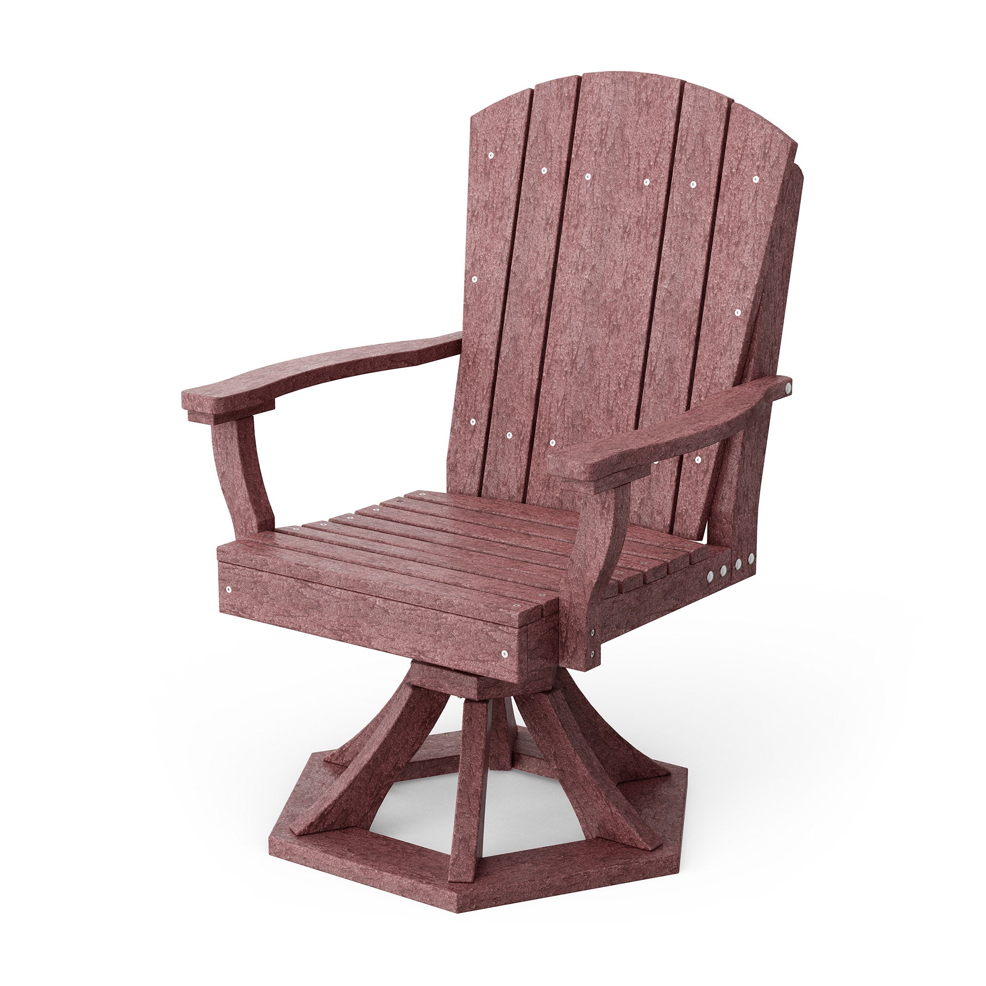 Heritage Swivel Dining Arm Chair - Solid Wood Upholstered Side Chair for Kitchen, Dining Room & Office - Comfortable & Stylish Seating Solution