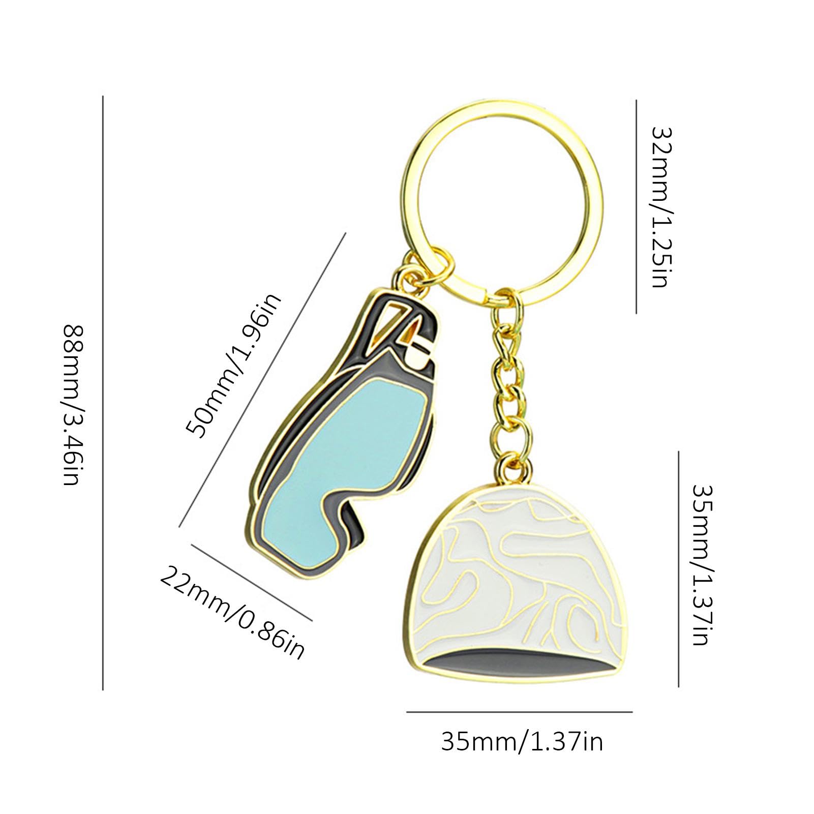 Swimming Keychain for Kids - Creative Diving Competition Souvenir with Swim Hat & Goggles - Perfect Gift for Girls, Men & Women - Ideal for Swim Meets, Pool Parties & Sports Enthusiasts