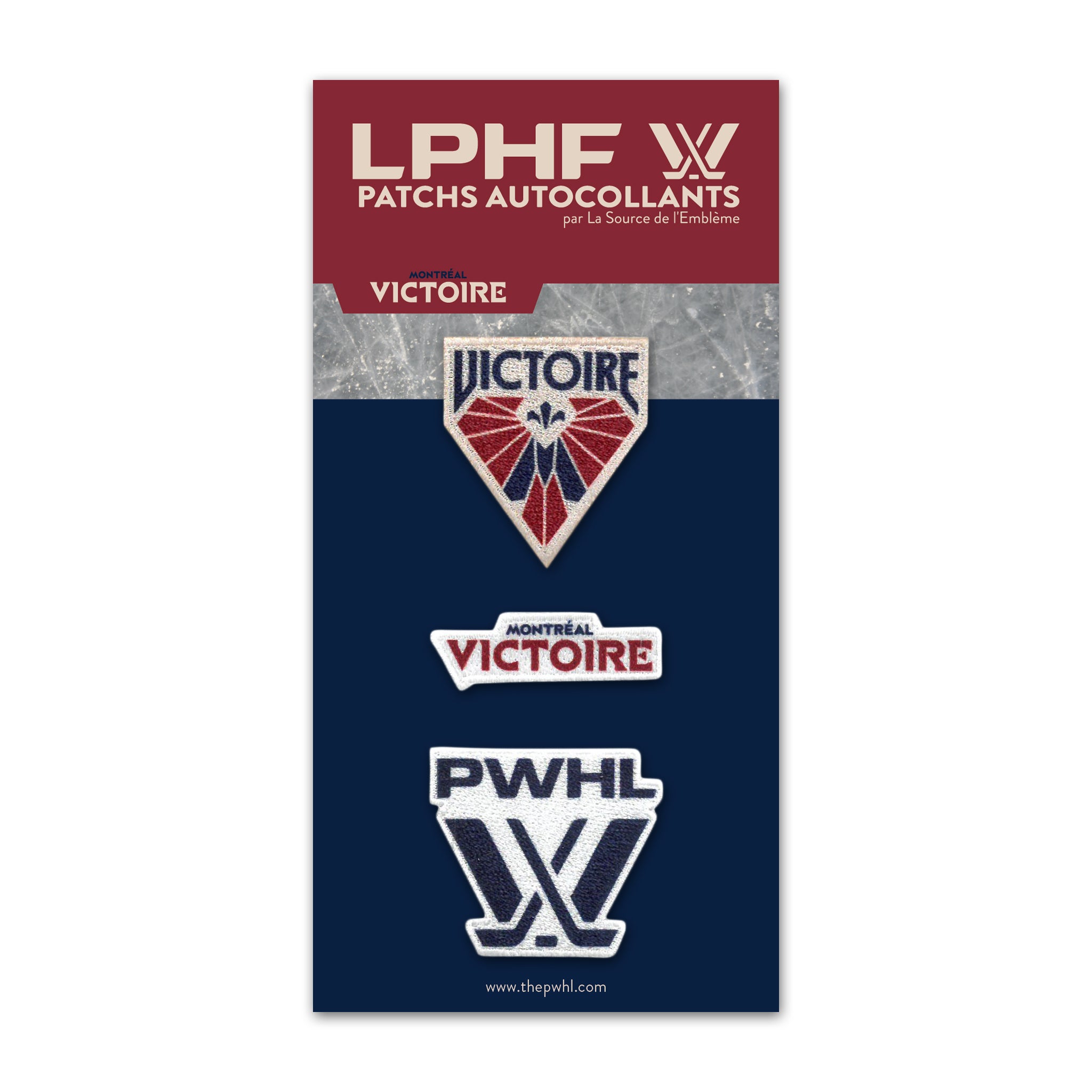 Montreal Victoire Iron-On Patches & Stickers - 3 Pack Variety Set for DIY Clothing, Bags, Hats - Perfect for Customizing Jackets, Backpacks, Denim & Gifts