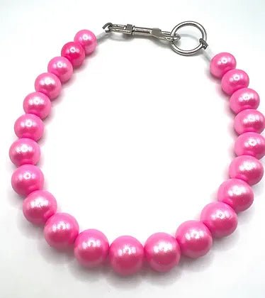 Bubblegum Pink Opal Glam Pet Collar - Stylish & Comfortable Dog Cat Collar with Crystal Accents - Perfect for Daily Walks, Pet Parties & Photo Shoots