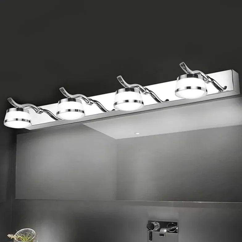 Stainless Steel Vanity Bathroom Wall Lights - Modern LED Mirror Lighting for Bathroom, Bedroom & Dressing Room - Waterproof & Energy Efficient (Brushed Nickel)