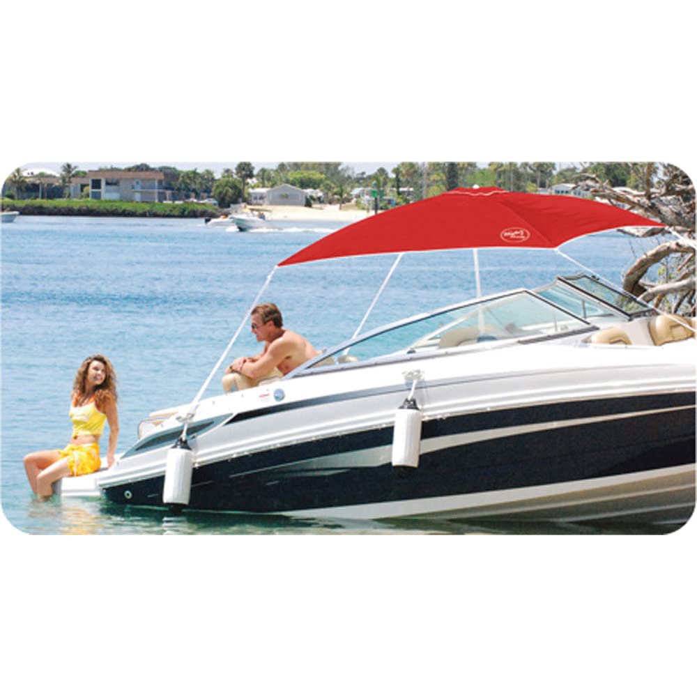 Anchorshade III 6x6 Feet Outdoor Sun Shade Canopy - Red, UV Protection & Water Resistant for Patio, Garden, Poolside, and Beach Use