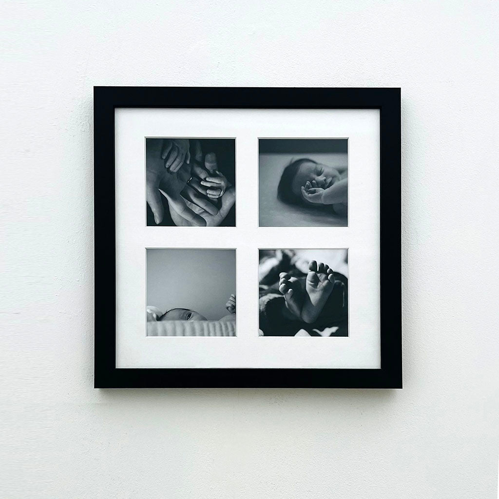 30x30 cm Multi Aperture Photo Frame Collage - Perfect for Wall Decor, Living Room, Bedroom & Office Display