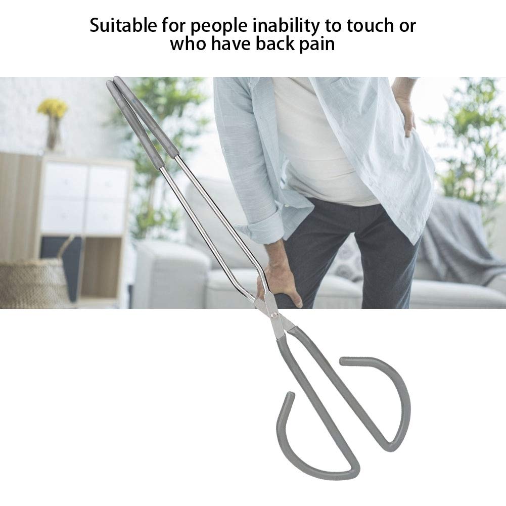 Long Handle Toilet Paper Tongs - Bathroom Wiping Aid with Lightweight Self-Wipe Assistance | Durable Paper Grabbing Clamp for Elderly & Disabled | Essential Hygiene Tool for Home & Hospital Use
