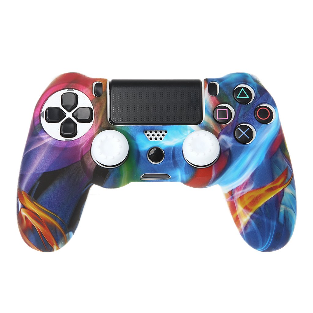 PS4 Silicone Gamepad Cover with 2 Cap Kit - Gaming Protection