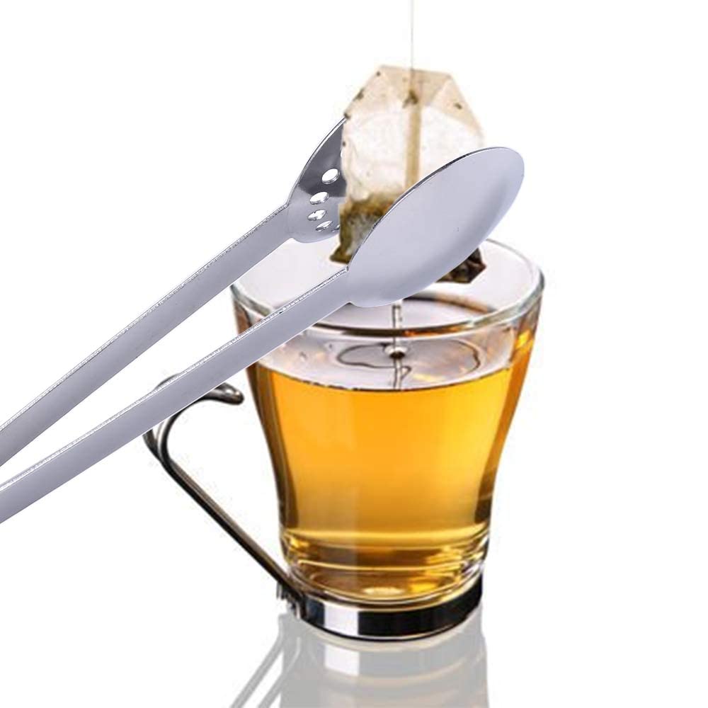 Stainless Steel Tea Bag Squeezer & Holder - 1PC Kitchen Tool for Brewing Loose Leaf Tea, Herbal Tea & Coffee - Perfect for Home, Office & Tea Shops