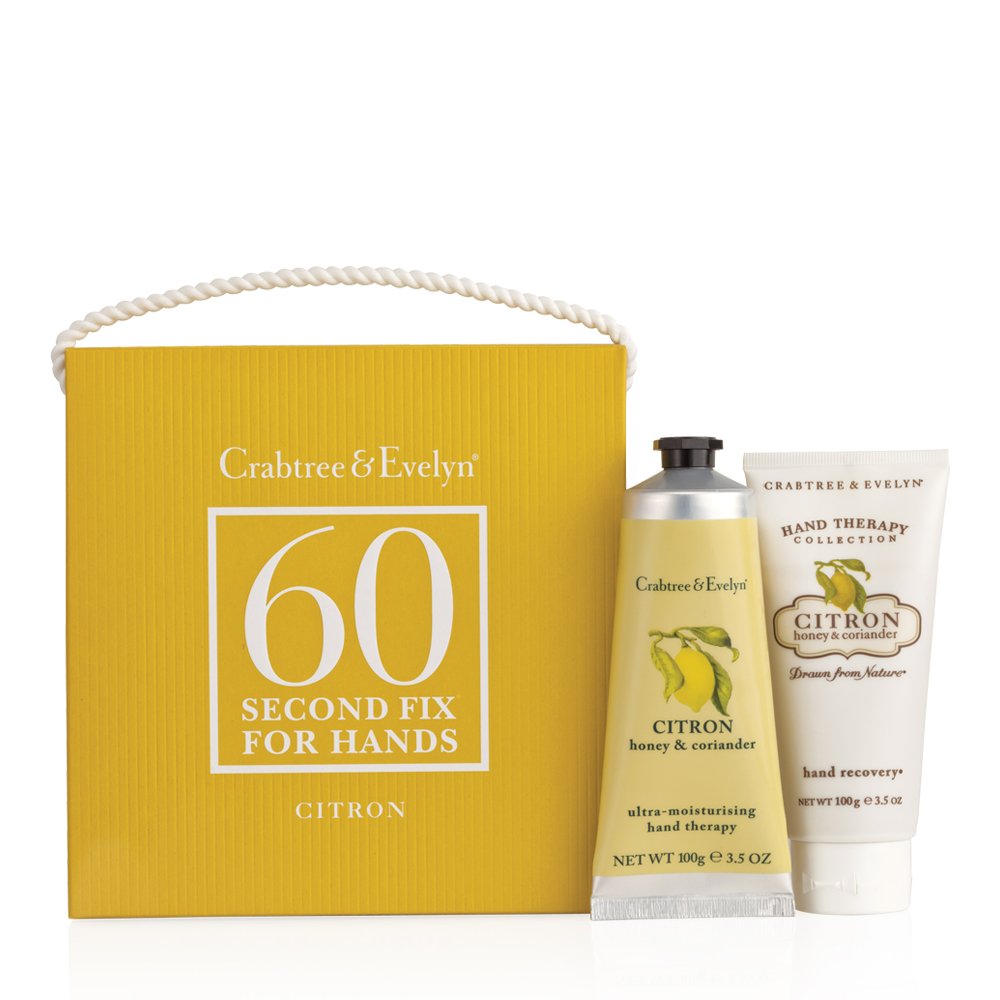 Crabtree & Evelyn 60-Second Hand Repair Kit - Moisturizing & Nourishing for Dry, Cracked Hands - Perfect for Home, Office & Travel Use