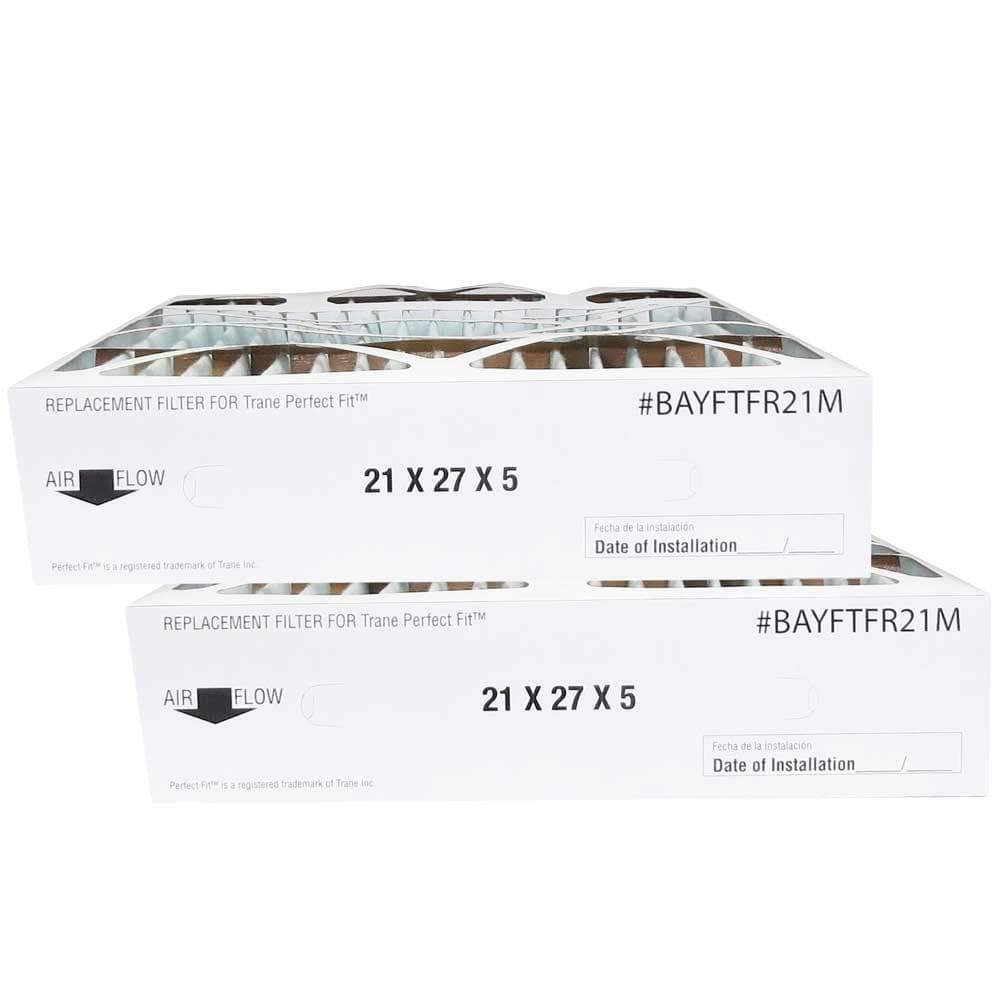 Atomic BAYFTFR21M 21x27x5 MERV 11 Trane Replacement Furnace Air Filter - 2 Pack | High Efficiency HVAC Filter for Home & Office Air Purification