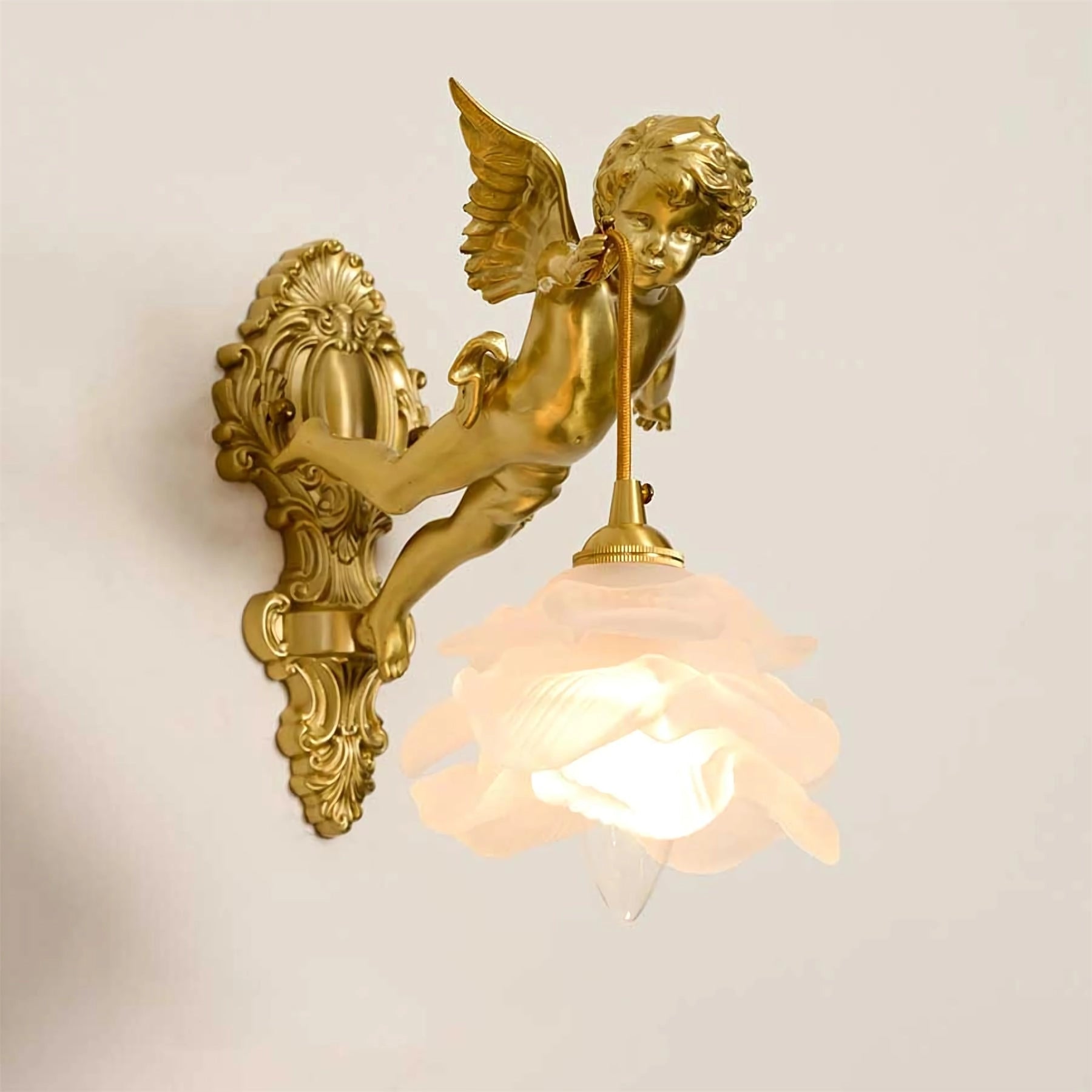 Flying Angel Wall Light - Elegant LED Night Light for Bedroom, Nursery, Kids Room - Perfect for Decor, Gift & Relaxing Ambiance
