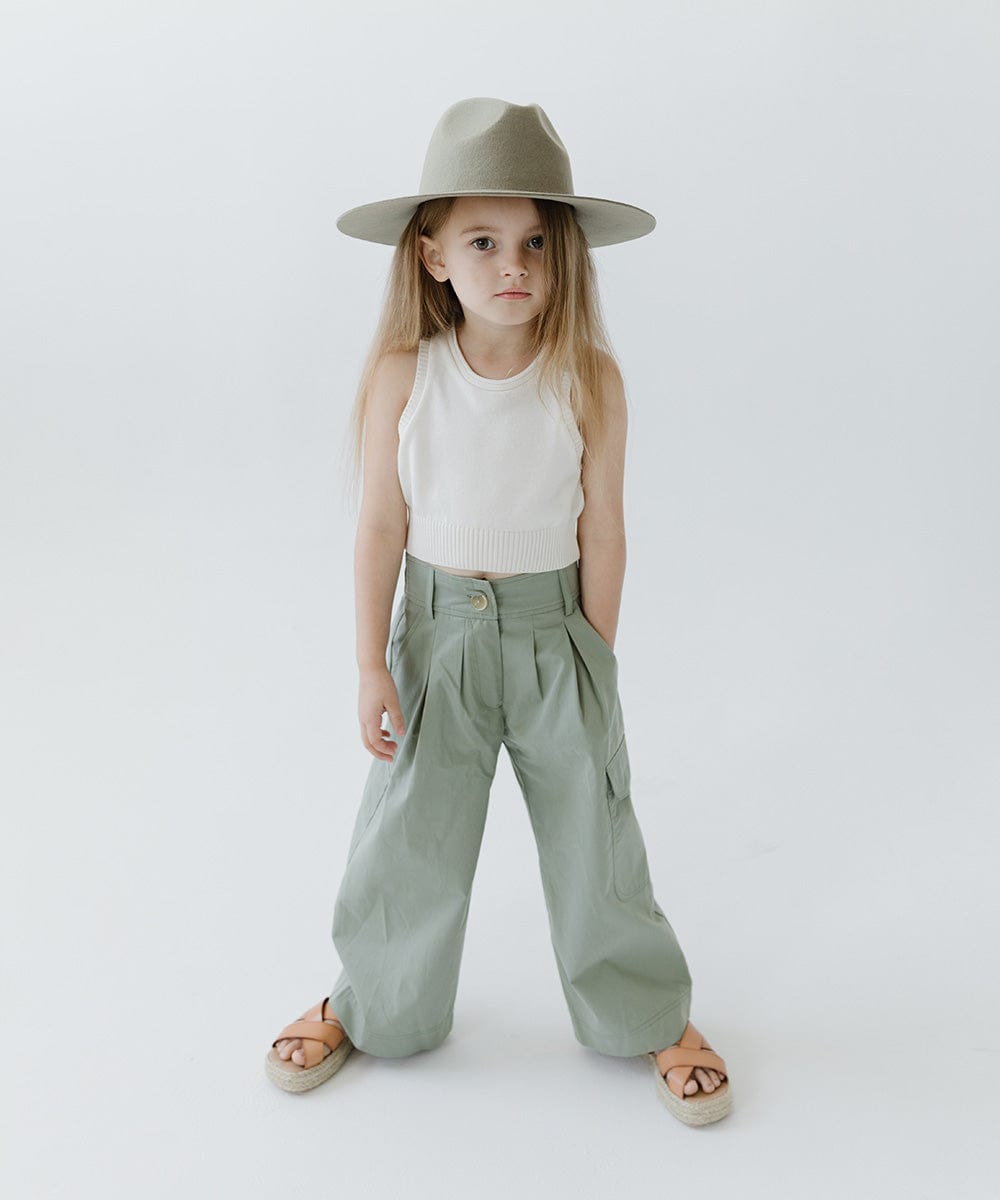 Stylish Kids Emma Wide Brim Fedora Hat - Sun Protection Summer Hat for Boys & Girls - Perfect for Beach, Outdoor Play & Fashion Accessories