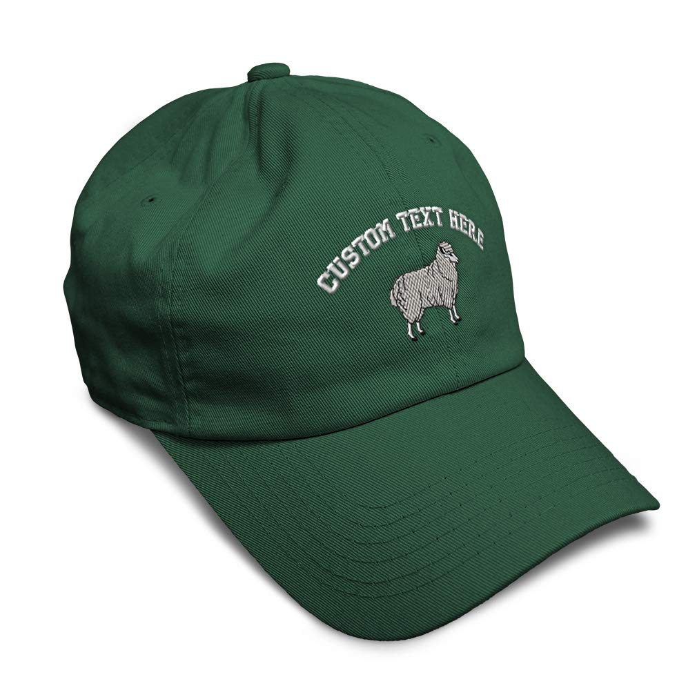 Soft Cotton Baseball Cap with Sheep Embroidery - Farm & Domestic Animal Design Unisex Dad Hat for Men & Women - Perfect for Outdoor Activities, Farming, and Casual Wear