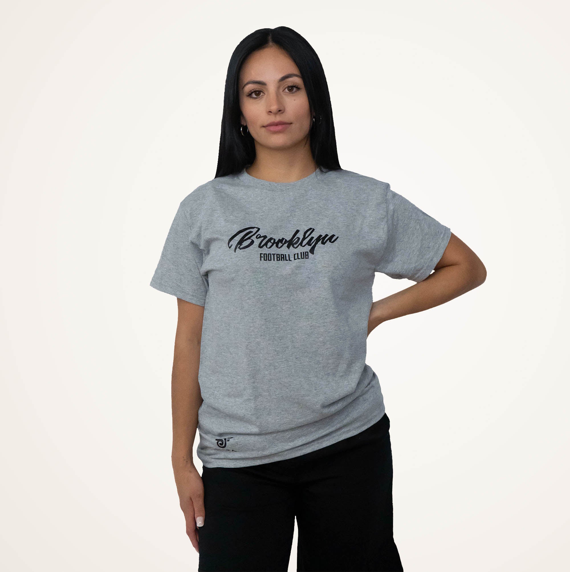 Brooklyn FC Women's Classic Grey T-Shirt - Comfortable Cotton Tee for Soccer Fans & Casual Wear - Perfect for Game Day, Outings & Everyday Style