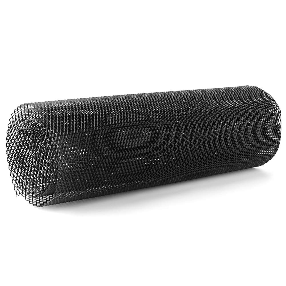 Universal Car Grille Mesh - Black Aluminum Alloy Rhombic Grill Net 3x6mm for Vehicle Body & Bumper Protection | Durable Auto Exterior Upgrade for Trucks, SUVs & Sports Cars