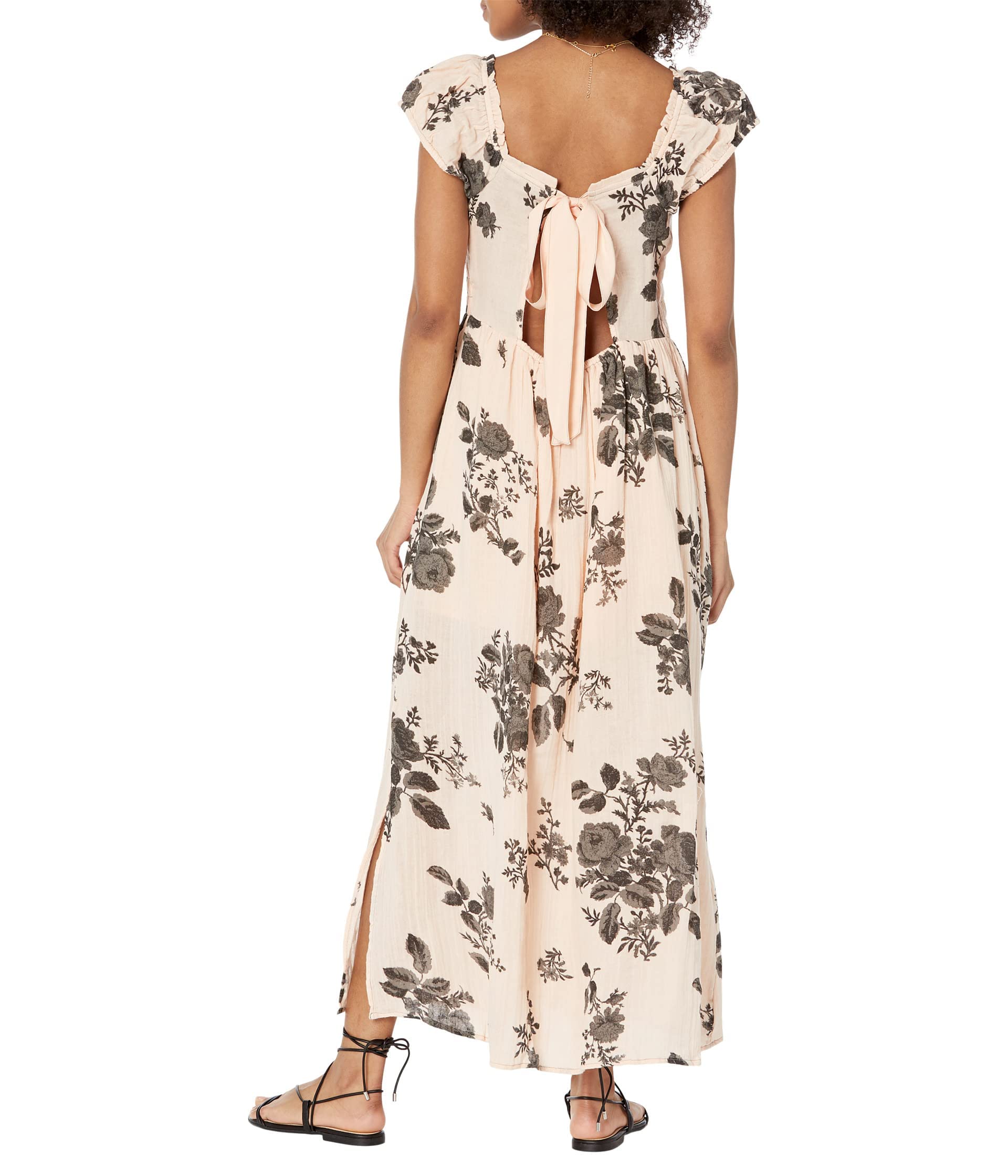 Free People Forget Me Not Midi Dress - Boho Floral Print Summer Dress for Women | Perfect for Beach Vacations, Music Festivals & Date Nights
