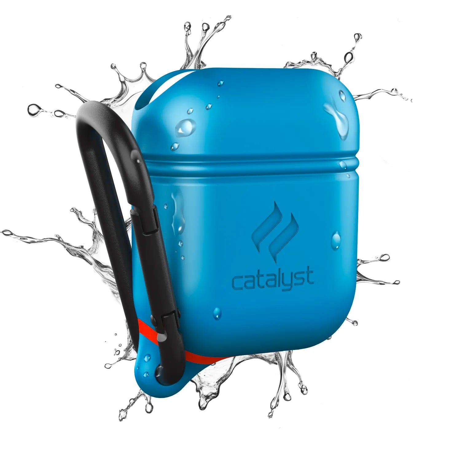 Waterproof Protective Case with Carabiner for AirPods 1st & 2nd Generation - Durable Cover for Gym, Running, Hiking & Outdoor Activities