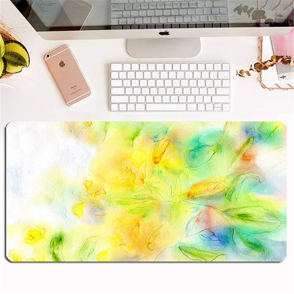 LL-COEUR Gradient Graffiti Mouse Pad - Non-Slip Computer Keyboard Mat with Wrist Rest for Gaming & Office Desk - Large 13