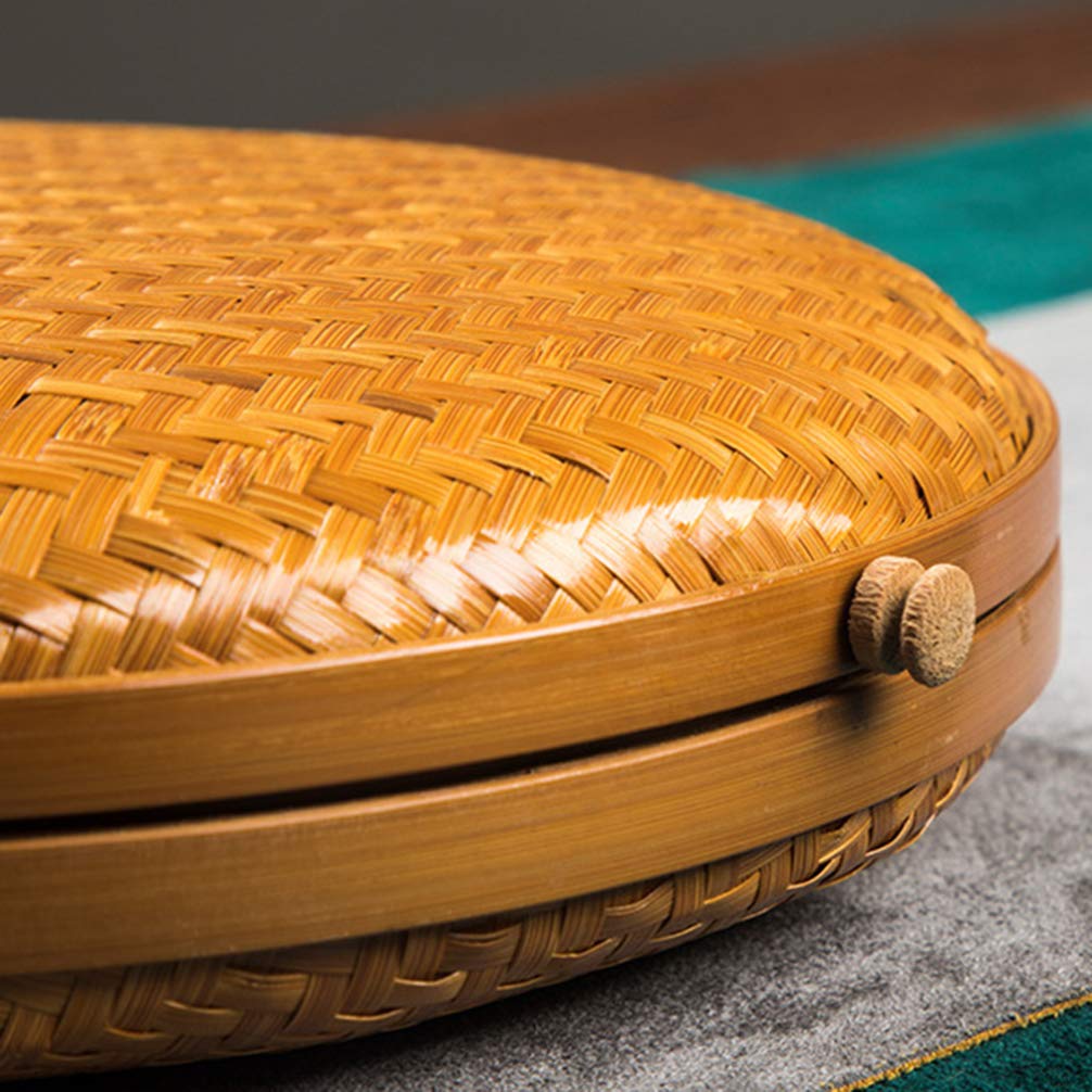 1pc Bamboo Tea Storage Basket - Handwoven Tea Container for Loose Leaf Tea, Tea Bags & Accessories - Perfect for Kitchen, Pantry & Tea Party Organizing
